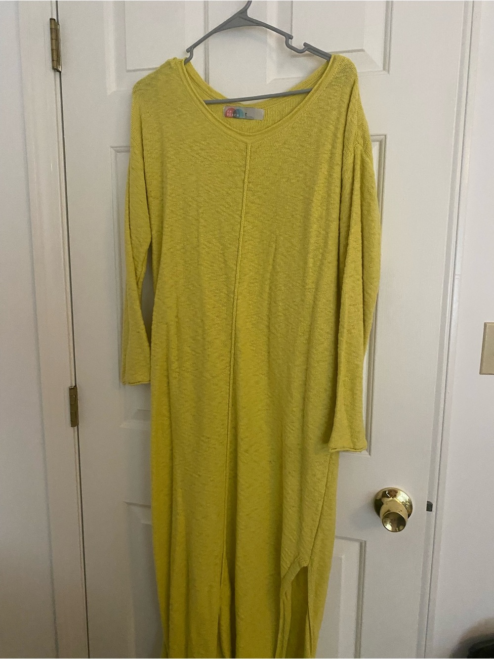 We The Free Lightweight Yellow Scoop-Neck Maxi Dress